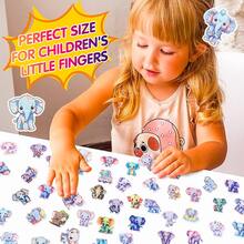 50 cái Hoạt hình Đáng yêu Con voi Hình dán , Trẻ em Theo chủ đề động vật Con voi Gia đình Viết tháu Hình dán - Nhiều màu - Xem 6