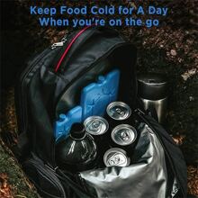 1 pieza/4 piezas Paquetes de hielo para lonchera, paquetes congeladores reutilizables ultra delgados, paquetes refrigerantes de larga duración para neveras portátiles