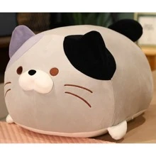 Peluche gris gato abrazando ( 14 pulgadas , 20 pulgadas con 24 pulgadas ) - Gris - Ver 1