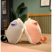 Peluche gris gato abrazando ( 14 pulgadas , 20 pulgadas con 24 pulgadas ) - Gris - Ver 6