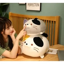 Peluche gris gato abrazando ( 14 pulgadas , 20 pulgadas con 24 pulgadas ) - Gris - Ver 5