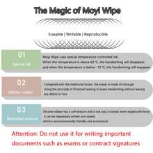 25 支/套 0.5 毫米黑色、藍色、紅色、墨水可擦中性筆辦公/學校文具(3 支圓珠筆+20 支筆芯+2 塊橡皮) - 藍色 - 查看 3