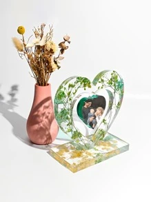 1 件 Diy 水晶環氧樹脂模具心形相框矽膠模具,工藝裝飾用品 - 白色 - 查看 2