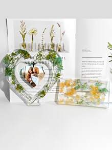 1 件 Diy 水晶環氧樹脂模具心形相框矽膠模具,工藝裝飾用品 - 白色 - 查看 5