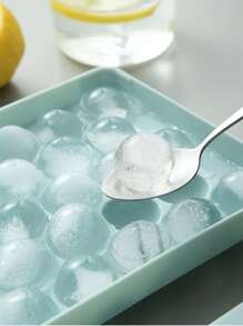 1pc Household Ice Cube Tray, Round Sphere Ice Molds With Lid, Frozen Ice Making Tool, Ice Box, Kitchen Utensil Back To School