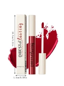 Labial líquido mate de terciopelo, brillo de labios nude impermeable durante 24 horas, de larga duración y secado rápido, no pegajoso, lápiz labial negro con tonos fríos - 106 - Ver 11