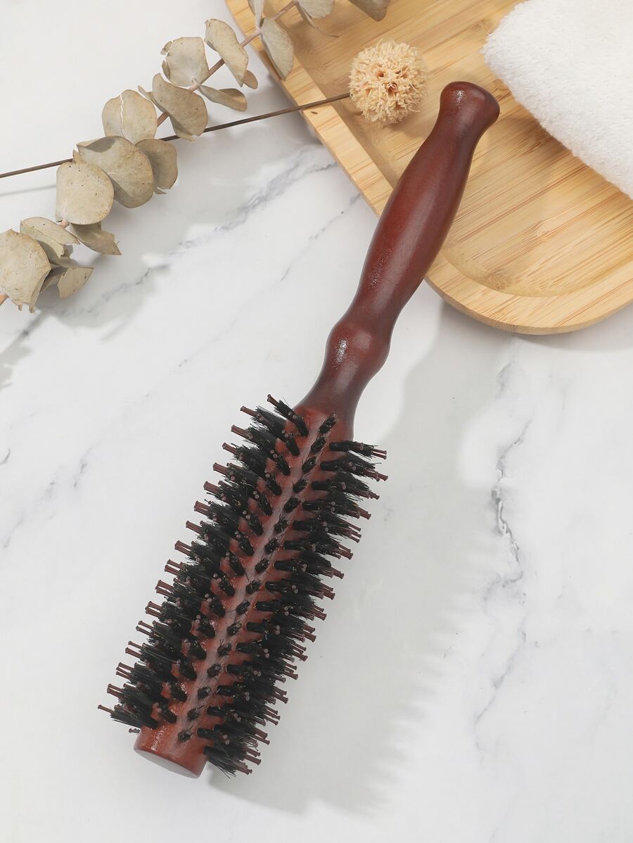 1 chiếc lược chải tóc tròn chống xù/lược chải tóc, lược chải tóc tròn bằng gỗ để sấy khô tóc, hoàn hảo để tạo kiểu và tăng thêm độ phồng cho mọi kiểu tóc ngắn, lược chải tóc tròn nhẹ để tạo kiểu chính xác và dễ quản lý tóc, lược chải tóc, để sấy khô mọi loại tóc, lược uốn tóc cho tóc xoăn, tóc dài, tóc ướt cho nam nữ - Nhiều màu - Xem 1
