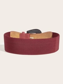 1條時尚多用途紅色腰帶 - 酒紅色 - 查看 2
