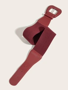 1條時尚多用途紅色腰帶 - 酒紅色 - 查看 3