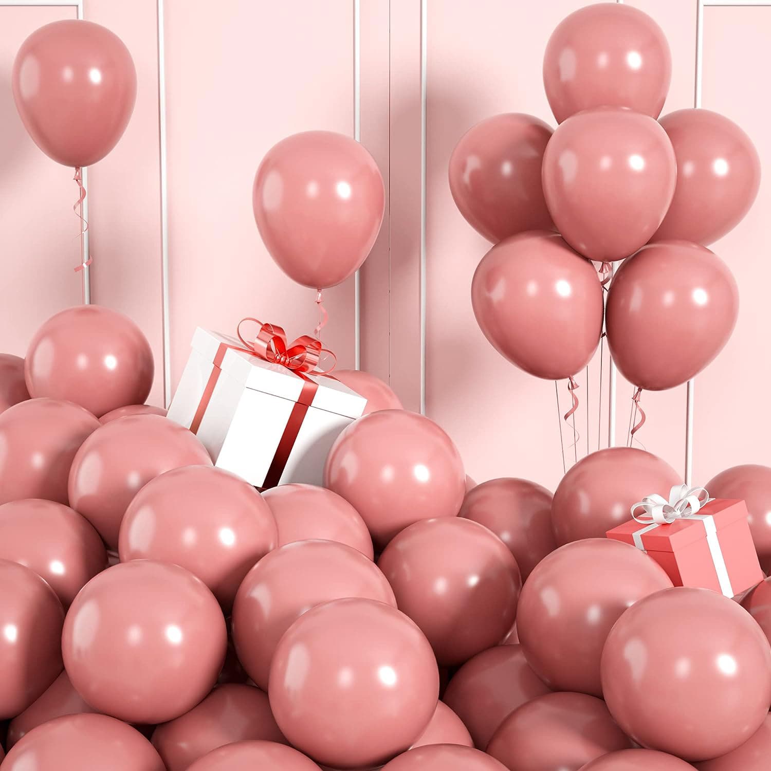 Set de 20/50/200 globos de látex de colores vintage de 5 pulgadas y cadena de globos para decoración de bodas y fiestas de cumpleaños