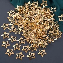 20pcs Girls' Golden Bb Clip Cute Star Shape Hairpins Suitable For Daily Use - Gold - View 2