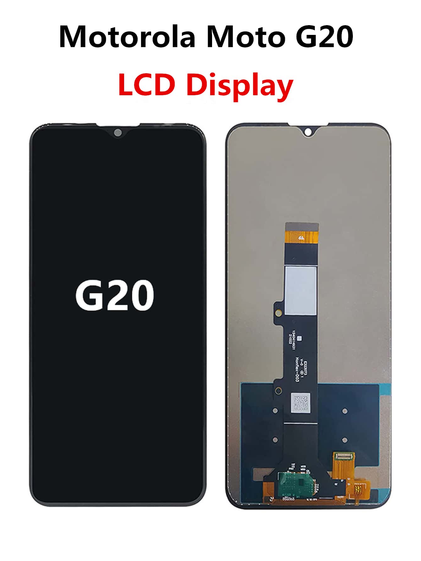 original para moto G20 pantalla LCD pantalla táctil digitalizador para moto G20 exhibición Reemplazo - Negro - Ver 1