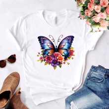 6 Đẹp Loại bướm Sắt-Bật Truyền nhiệt Áo thun Đối với Quần áo Sáng bóng Loại bướm Nhiệt Hình dán Áp dụng - Nhiều màu - Xem 4
