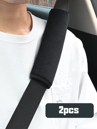 2pcs Plush Seat Belt Shoulder Protector, Car Accessories Men,Car Accessories