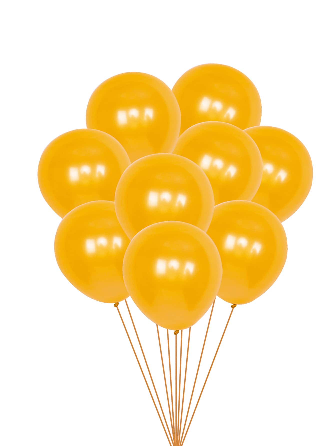100 Piezas De Globos Perlados De 10 Pulgadas De Color Dorado Adecuados Para Decoración De Fiestas Y Festivales - Dorado - Ver 1