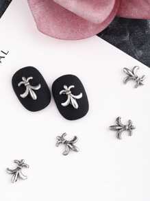 20 miếng dán móng tay bằng hợp kim bạc cổ, phong cách retro, thời trang đường phố, trang trí kim loại, trang trí móng tay bằng kim loại Punk, khoan móng tay bằng hợp kim rắn, trang trí khuôn móng tay tự làm theo phong cách gothic tối màu, phụ kiện trang trí móng tay giả bằng đá giả, mặt dây chuyền móng tay, đồ dùng làm móng, đá quý làm móng - Màu Xám nhạt - Xem 2