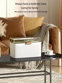 1pc Family Medicine Storage Box First Aid Kit Emergency Medicine Organizer Box