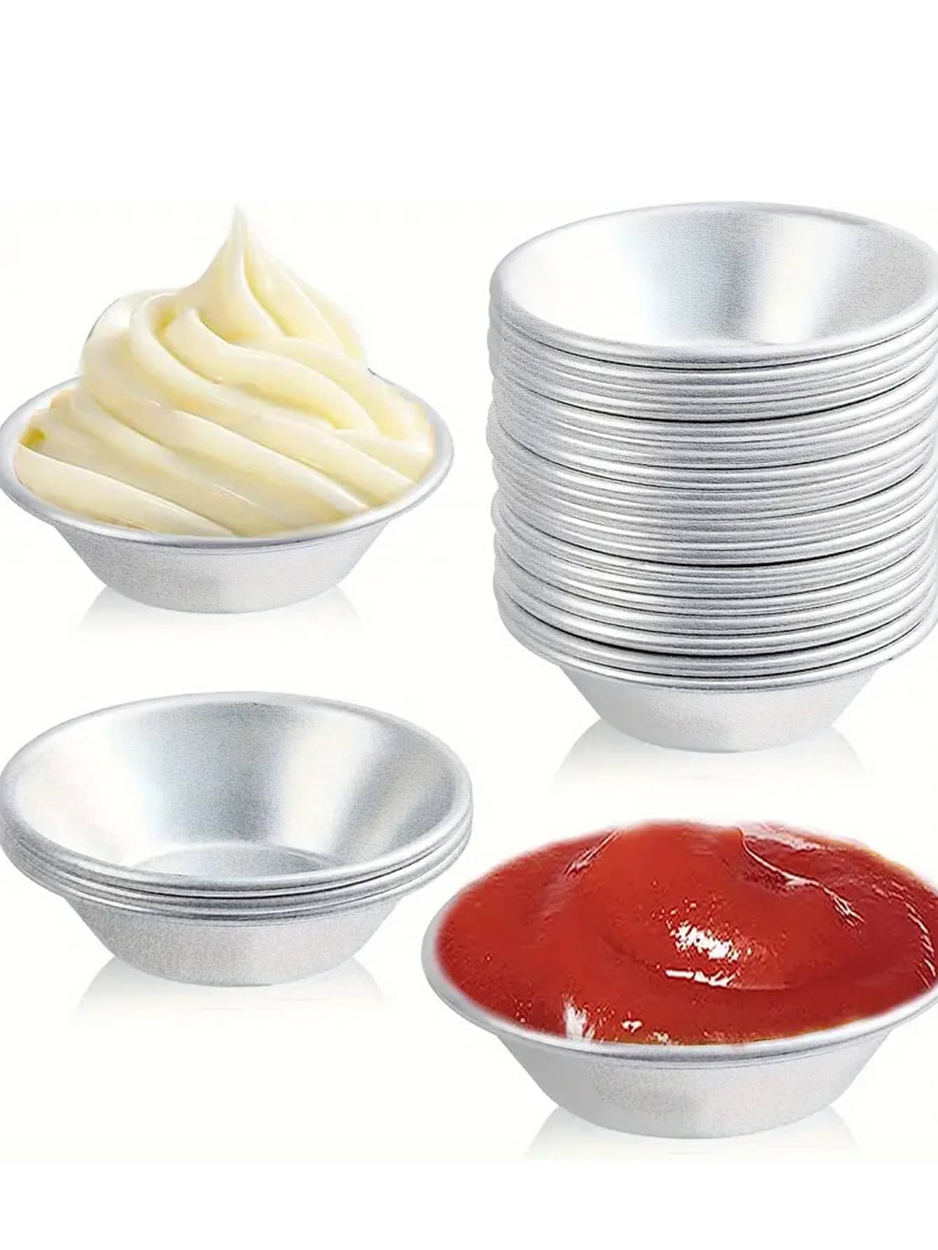 5 件套火锅和西式小吃酱汁碟，带蘸料碗，厨房，圣诞礼物