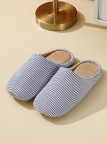 1雙日式柔軟的防滑室內家居拖鞋,中性輕便情侶拖鞋適合春天&秋天,合適的適用於木頭地面,安靜 - 藍色 - 查看 1