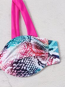 欧美时尚性感钢托印花比基尼套装夏季 - 彩色 - 查看 5