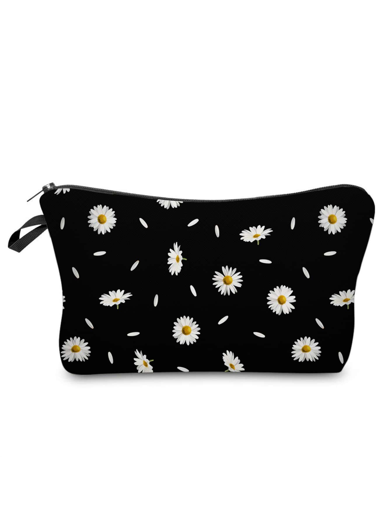 時尚花卉印花化妝包,便攜式女士旅行收納包,洗漱用品收納袋,化妝包,女士收納包,女孩鉛筆袋