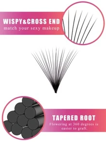 20D Handmade Mink Individual Cluster Russian Volume Eyelash Extensions Premade Fan Lashes