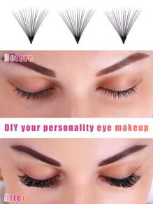 20D Handmade Mink Individual Cluster Russian Volume Eyelash Extensions Premade Fan Lashes