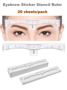 Disposable Tattoo Eyebrow Ruler Sticker Permanent Makeup Tattoo Measurement Tools
