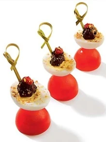 100 chiếc xiên trái cây dùng một lần có nút thắt - Thích hợp để trang trí trái cây và món tráng miệng, tiệc ngày lễ, tiệc cưới, nhà bếp, quà tặng Giáng sinh, đồ dùng học tập - Nhiều màu - Xem 4