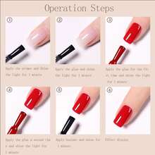 Móng tay Cơ sở áo & Áo áo & Bóc vỏ & Lâu dài Gel - Trong sáng - Xem 5