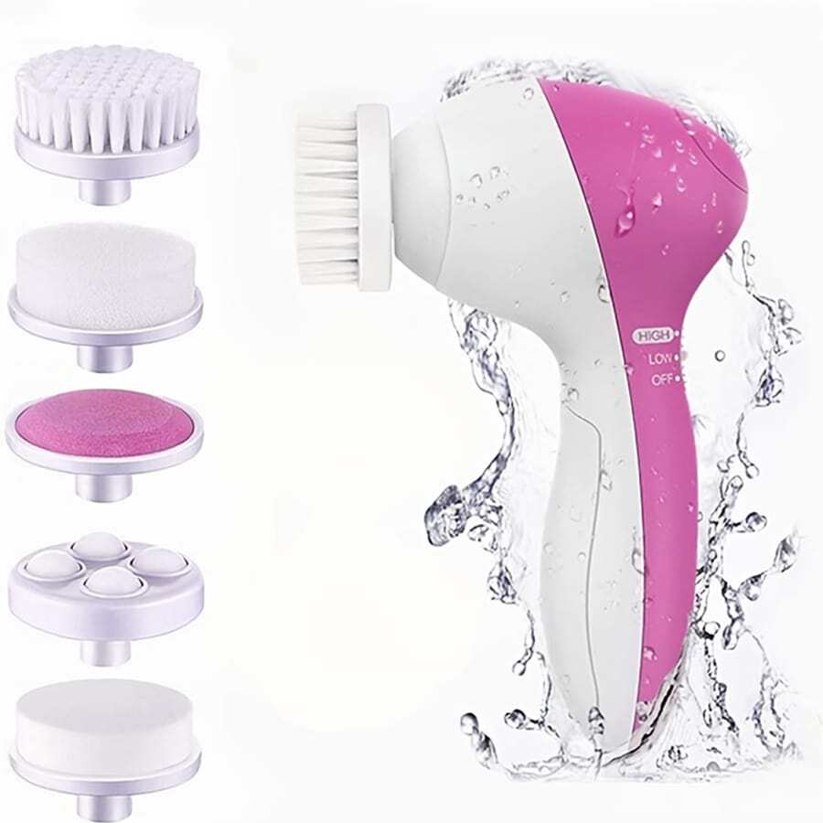 5In1 Electric Facial Cleansing Brush Deep Cleanse, Remove Blackheads