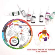 1pc 12-color Palette Color Wheel Chart For Color Mixing Reference - Multicolor - View 3