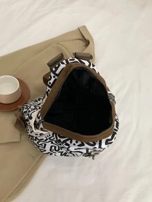 Mochila Pequeña Y Ligera Para Mujer - Negro - Ver 6