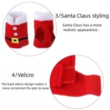 1pc Pet Parrot Christmas Clothes Warm Washable Bird Clothes, Home Decoration For Birds - Red - View 7