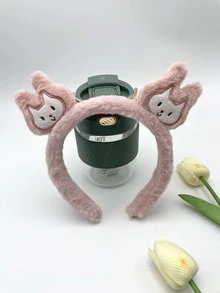 1入組女性卡通兔子裝飾可愛立體髮箍適用於情人節生活