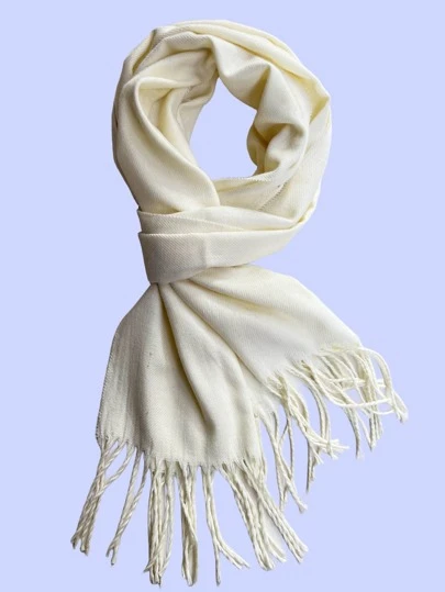 中性情侶流蘇濃烈香調矩形圍巾帶人字形圖案適合春天,秋天,冬天