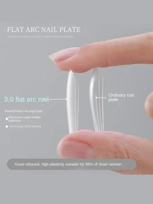 240pcs Acrylic Coffin Fake Nail Tips Long False Half Cover French Nail Tips 12 Sizes Matte False Nails Tips For Nail Extension DIY Salon Nail Art Press On Nails Nail Supplies