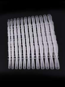 240pcs Acrylic Coffin Fake Nail Tips Long False Half Cover French Nail Tips 12 Sizes Matte False Nails Tips For Nail Extension DIY Salon Nail Art Press On Nails Nail Supplies