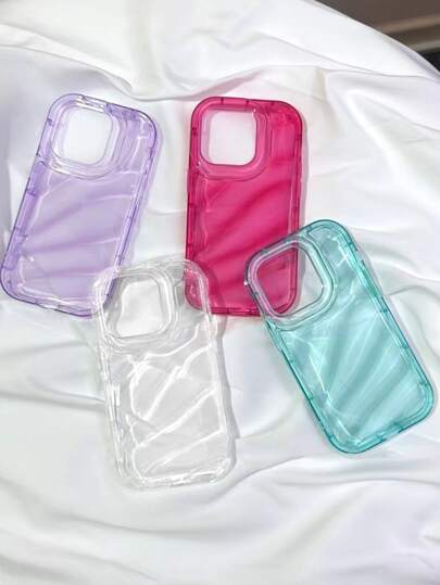 4pcs Thick Material Cute Red IP10 Cases Shockproof New IPhone14 Candy-Colored Painting Shockproof Creative Phone Cases Waterproof Anti-Fall Scratch Resistant