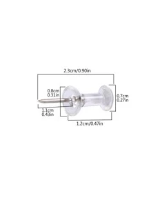 大頭釘 - 銀色 - 查看 2