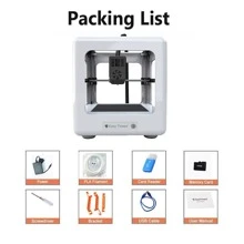 Easythreed 3d打印機入門級低噪聲,免費提供pla Tpu 1.75mm線材,打印尺寸為90x100x110mm - 白色 - 查看 9
