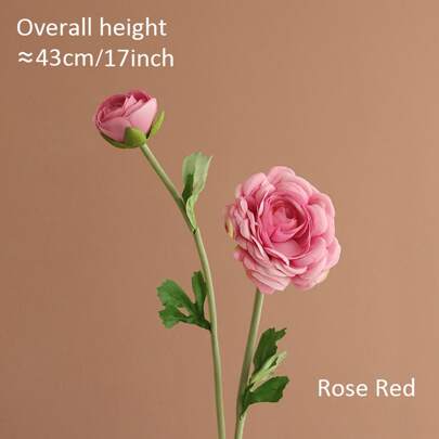 1 szt Róża Sztuczny kwiat Z 2 gałęzie  , Świetnie Dla Salon Sztućce Stół Dekoracje