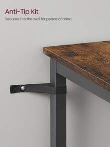 VASAGLE Bar Table, Small Kitchen Table, High Top Pub Table, For Living Room Study, Industrial Steel Frame, 23.6 X 23.6 X 35.4 Inches - màu nâu - Xem 8