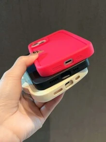 3pcs Solid Phone Case - Multicolor - View 4