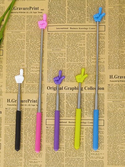 1pc Stainless Steel Telescoping Teachers Pointer Stick For Reading, Teaching, Presenting, Classroom Use Back To School