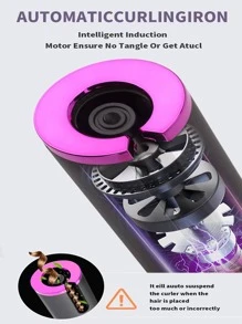 Curling Iron,Portable Black Usb Hair Curler Roller Hair Iron Curling Wand For All Hair Types - Black - View 9