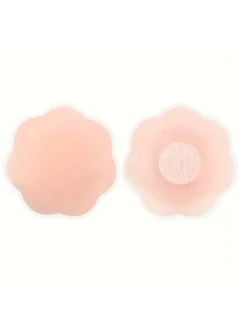 2 件/對 女式隱形矽膠透氣乳頭套,防窺視,防透光,胸墊 - 粉色 - 查看 1