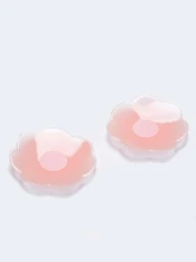 2 件/對 女式隱形矽膠透氣乳頭套,防窺視,防透光,胸墊 - 粉色 - 查看 3