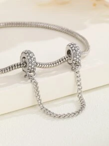 1pc Fashion Zinc Alloy Rhinestone Detail DIY Jewelry Accessory For Women For Daily Decoration