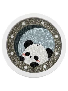 1入組卡通動物貓熊帶框架水鑽繪畫掛飾 - 彩色 - 查看 4